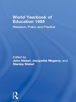 cover image of World Yearbook of Education 1985